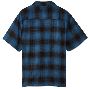 Stussy Boxy Shadow Plaid Shirt Navy