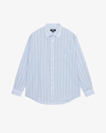 Stussy Classic L/S Shirt Stripe Light Blue