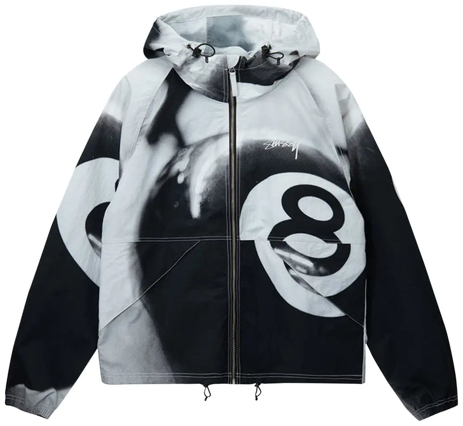Stussy 8 Ball Beach Shell Jacket Multi (WORN)