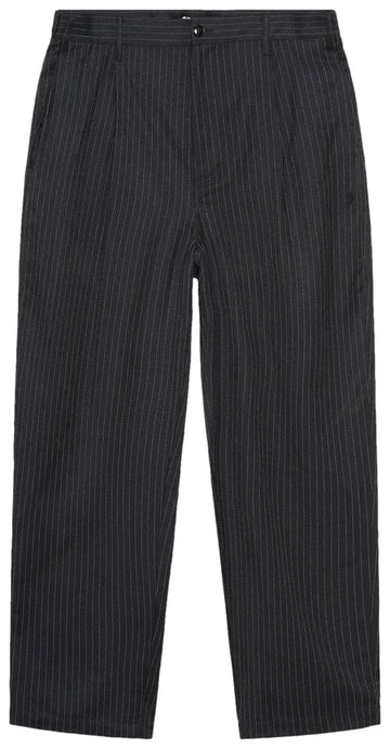 Stussy Stripe Pleated Trouser Black (WORN)
