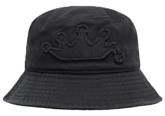 Stussy Crown Applique Bucket Hat Black