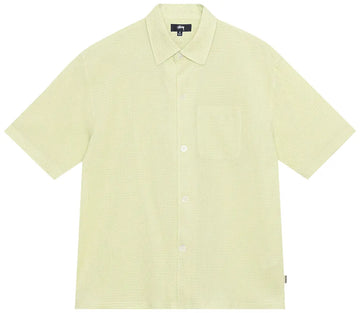 Stussy Flat Bottom Crinkled Shirt Lime