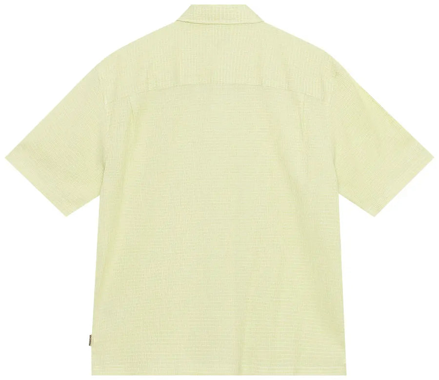 Stussy Flat Bottom Crinkled Shirt Lime