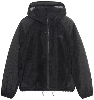 Stussy Beach Ripstop Transparent Shell Jacket Black (WORN)