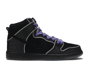 Nike SB Dunk High Black Purple Box (WORN)