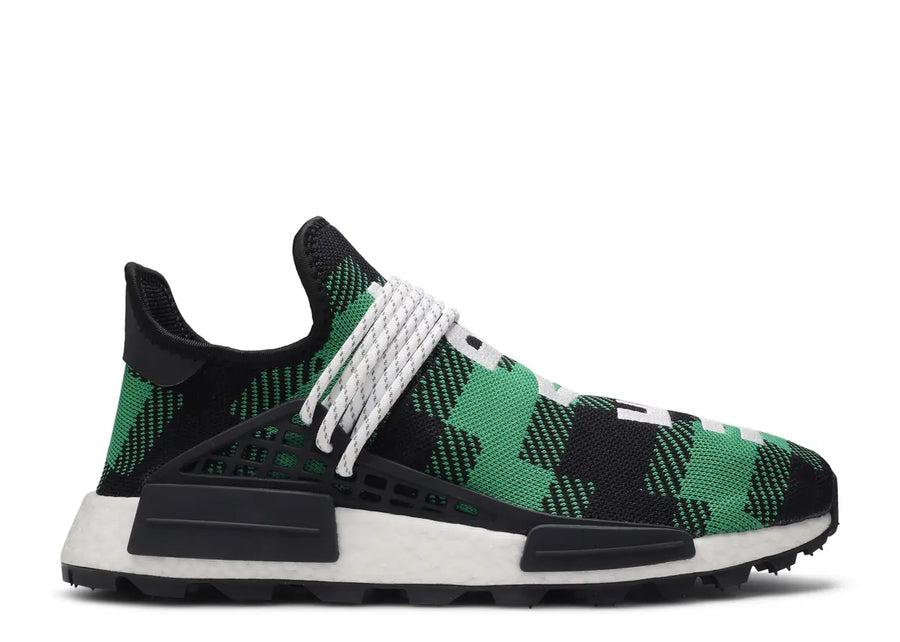 adidas NMD Hu Pharrell x BBC Green Plaid (WORN)