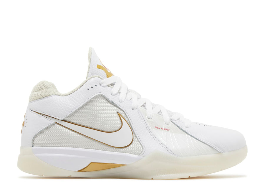 Nike KD 3 Retro White Metallic Gold
