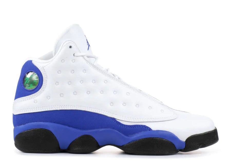 Jordan 13 Retro White Hyper Royal Black (GS) (WORN)
