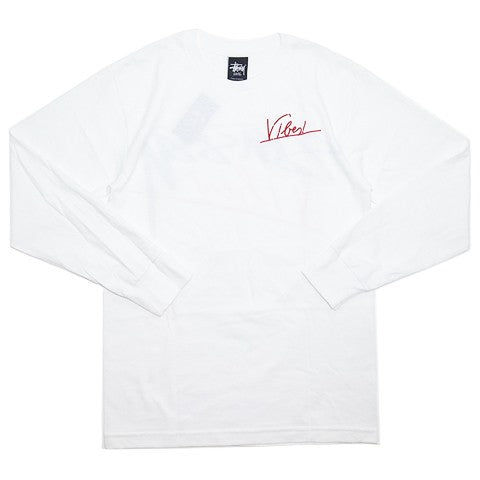 Stussy Theophilus London Vibes L/S Tee White (WORN)