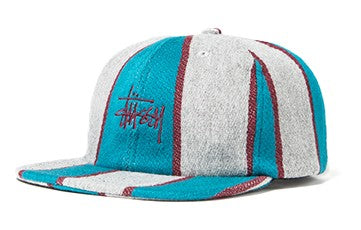 Stussy x Carhartt WIP 6-Panel Cap Grey/Teal (WORN)