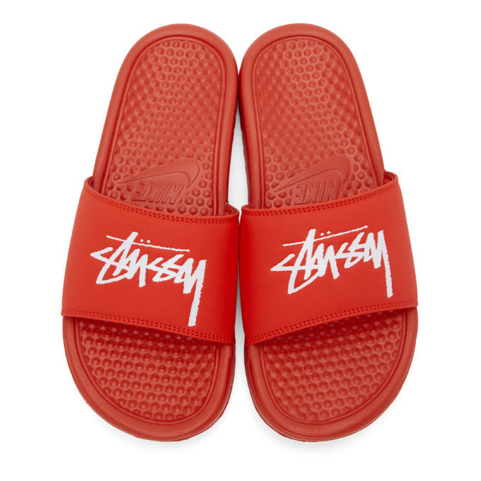 Nike Benassi Stussy Habanero Red