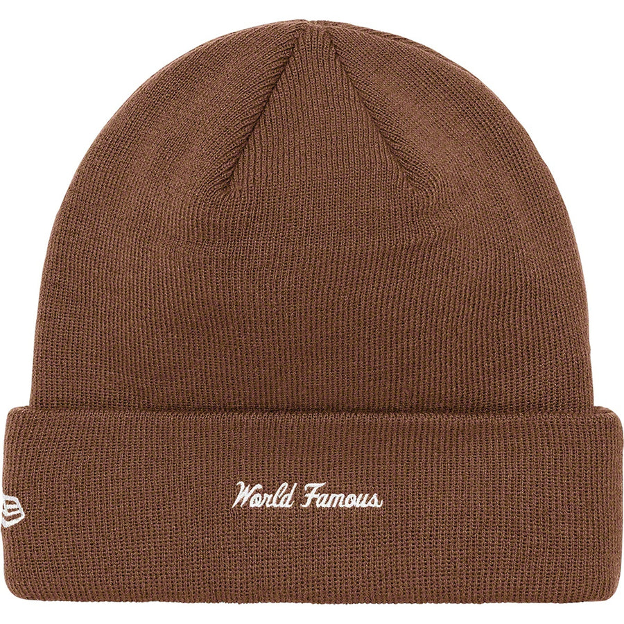 Supreme New Era Box Logo Beanie Brown (WORN)