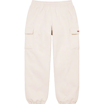 Supreme Small Box Cargo Sweatpant Cream (WORN)
