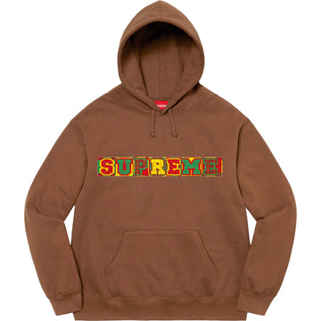 Supreme Beaded Hooded Sweatshirt (SS23) Brown