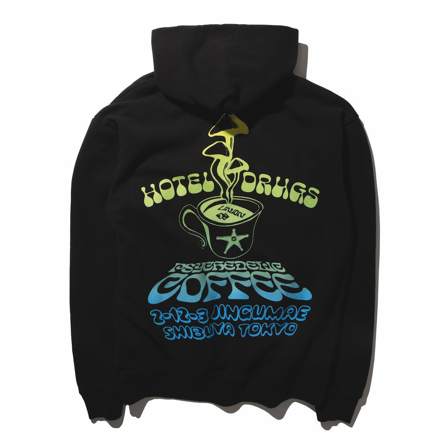 Union Psychedelic Coffee Hoodie Black (JPN Exclusive) (WORN)