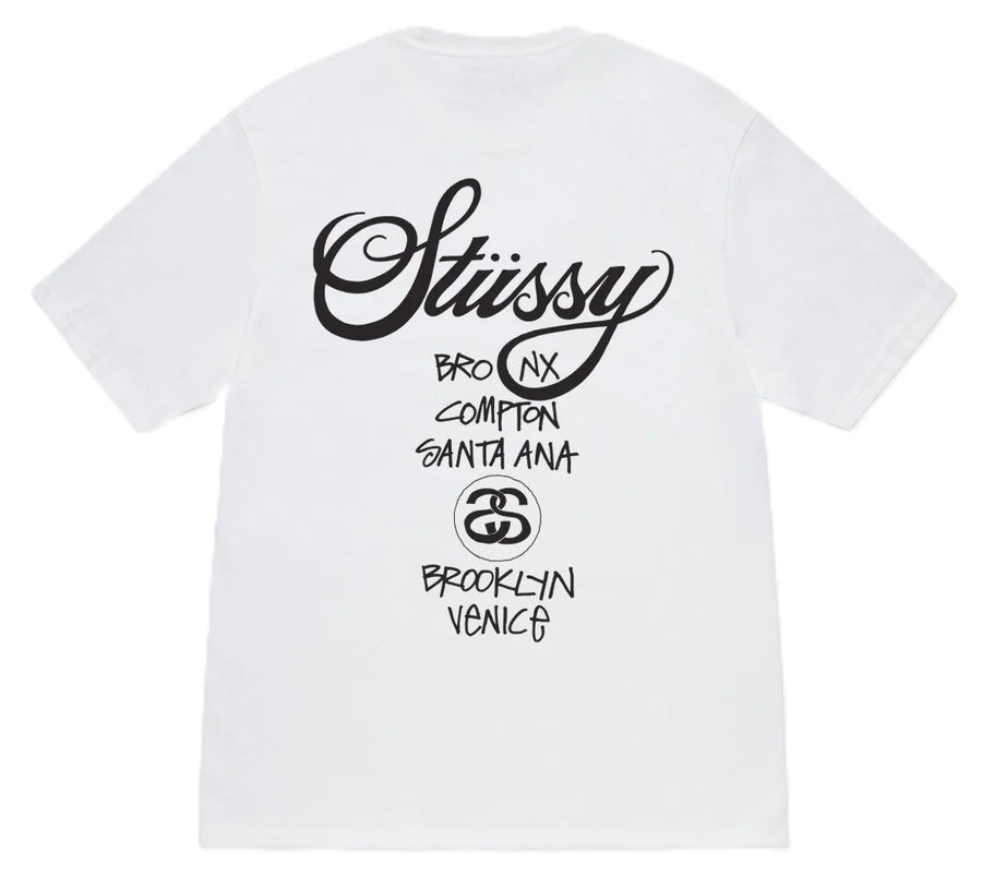 Stussy World Tour Tee (White)
