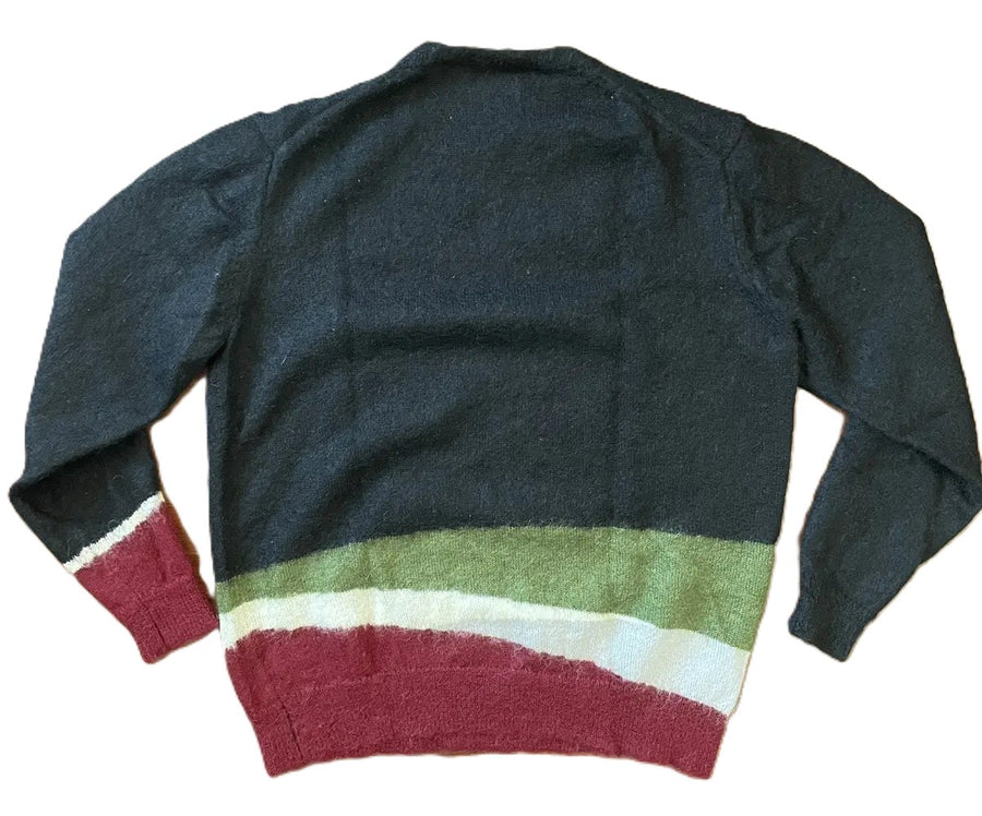 Stussy Color Bleed Mohair Sweater Black