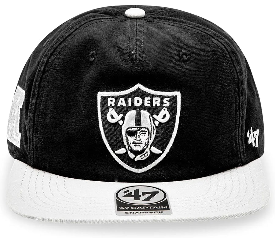 Supreme NFL x Raiders x '47 5-Panel Cap Black Silver