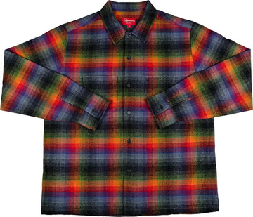 Supreme Plaid Flannel Shirt Multicolor (WORN)
