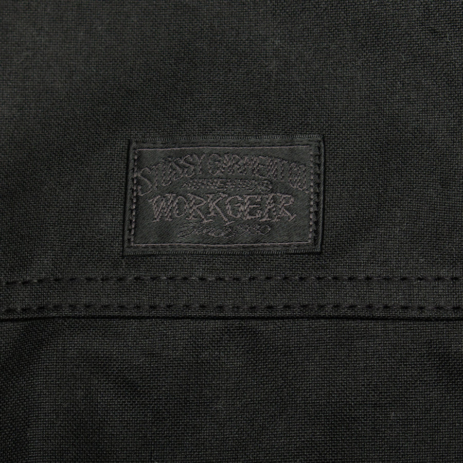 Stussy Wax Cotton Work Jacket Black
