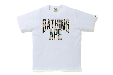 BAPE 1st Camo NYC Logo Tee White/Yellow