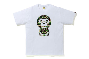 BAPE ABC Camo Big Baby Milo Tee White/Green