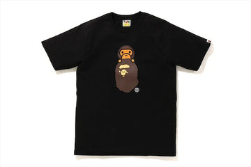 BAPE Family Bag Milo On Apehead T-shirt Black