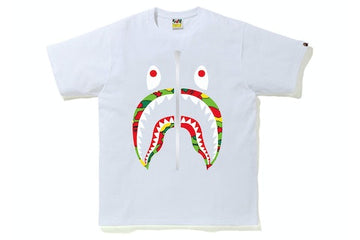 BAPE Sta Camo Shark Tee White/Multi