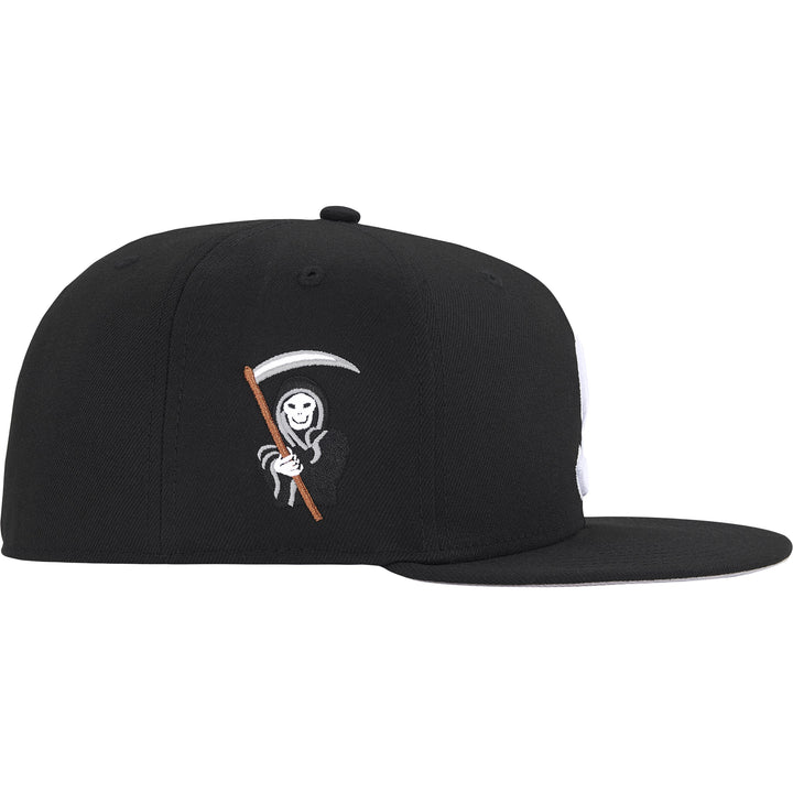 Supreme New Era Reaper S Logo 59Fifty Fitted Hat Black