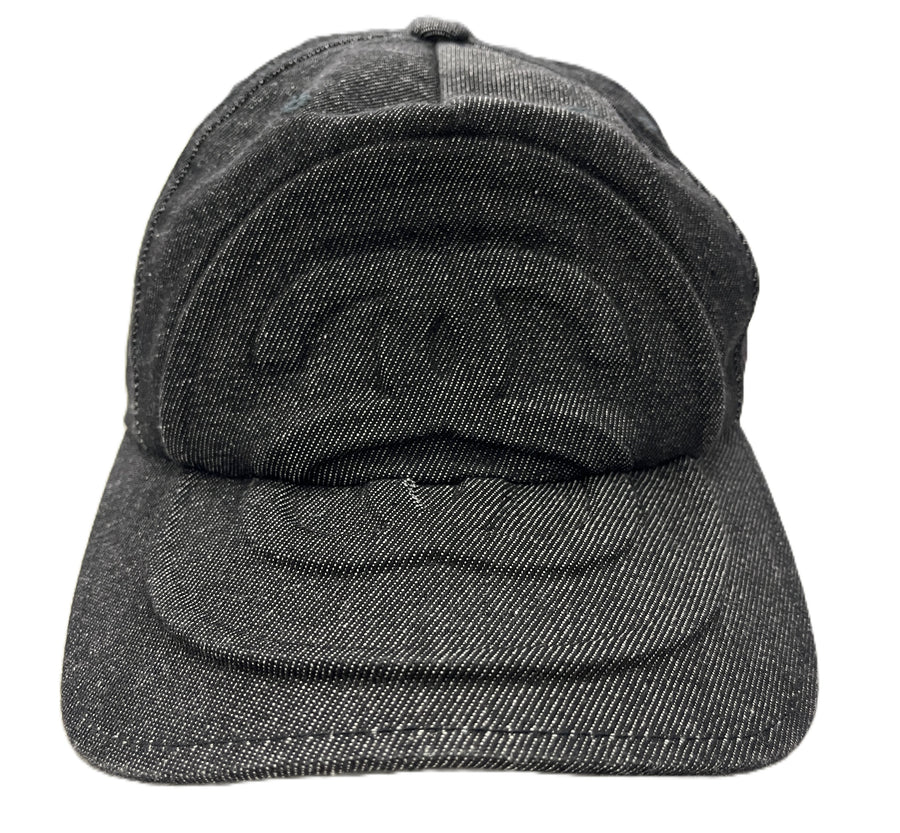 Stussy Big Link Low Pro Emboss Cap Black Denim (WORN)