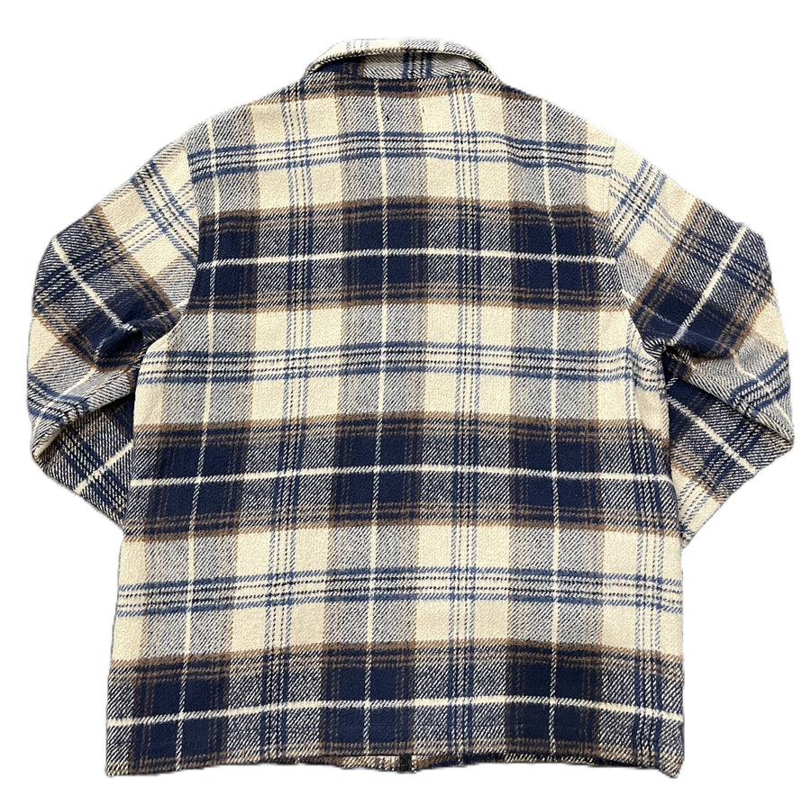 Stussy Heavy Wool Plaid Shirt Navy (WORN)