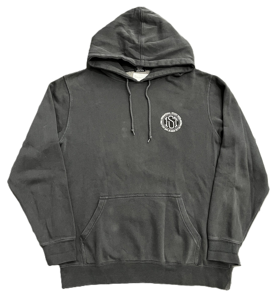 Stussy Pigment Dyed Skateman Hoodie Black (WORN)