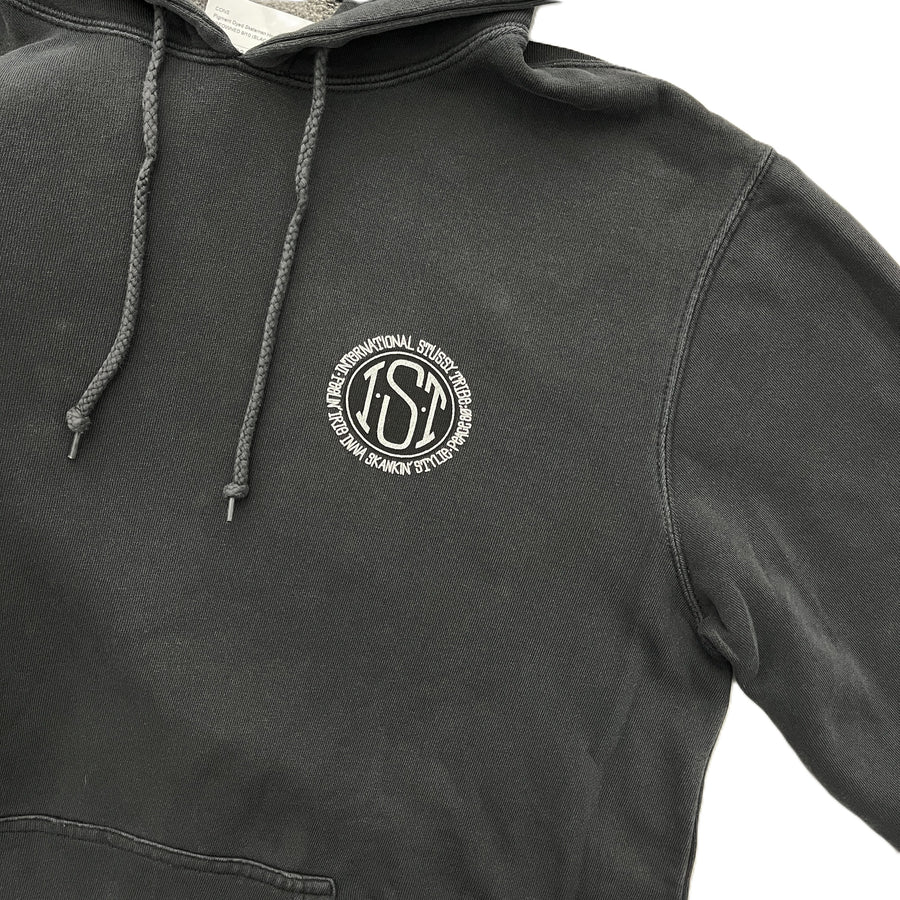 Stussy Pigment Dyed Skateman Hoodie Black (WORN)