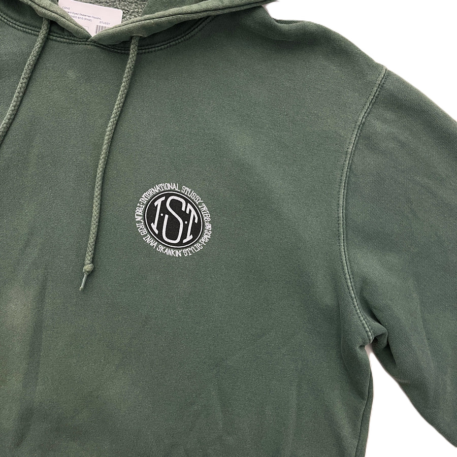 Stussy Pigment Dyed Skateman Hoodie Pine (WORN)