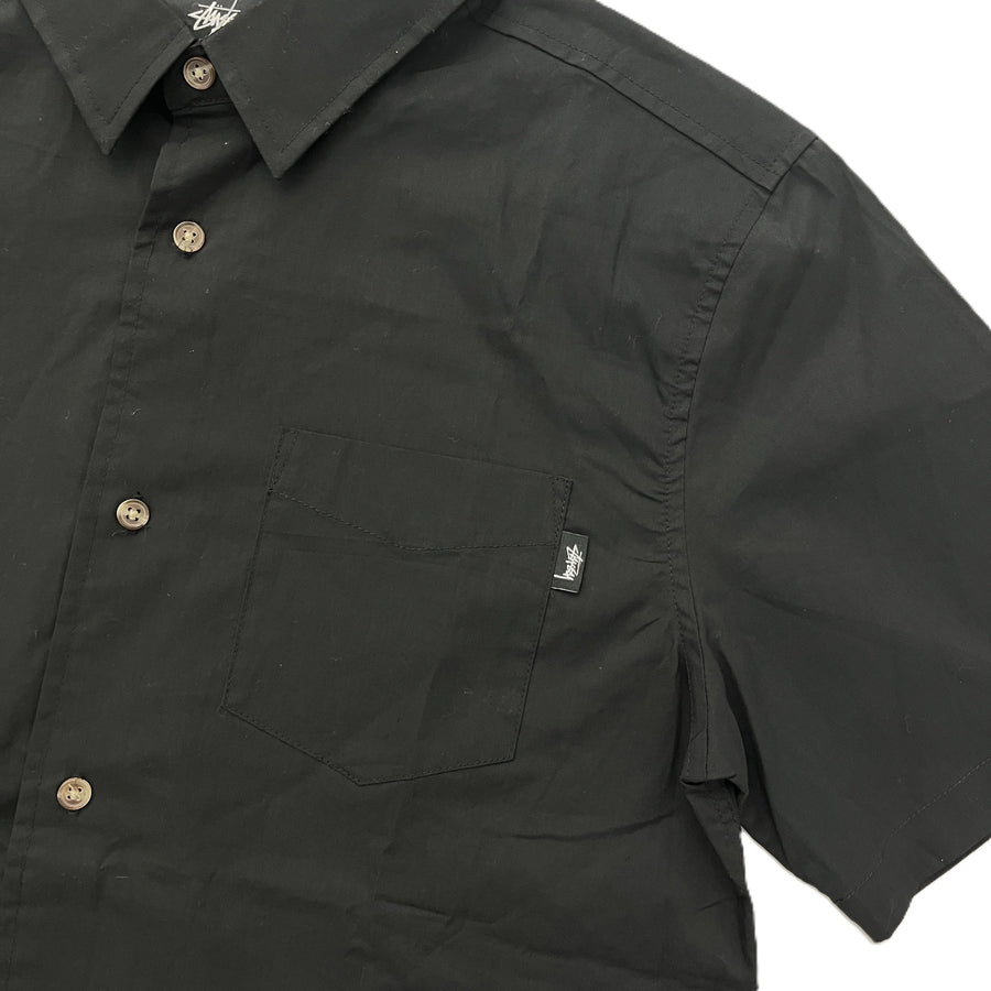 Stussy SS Button Up Black