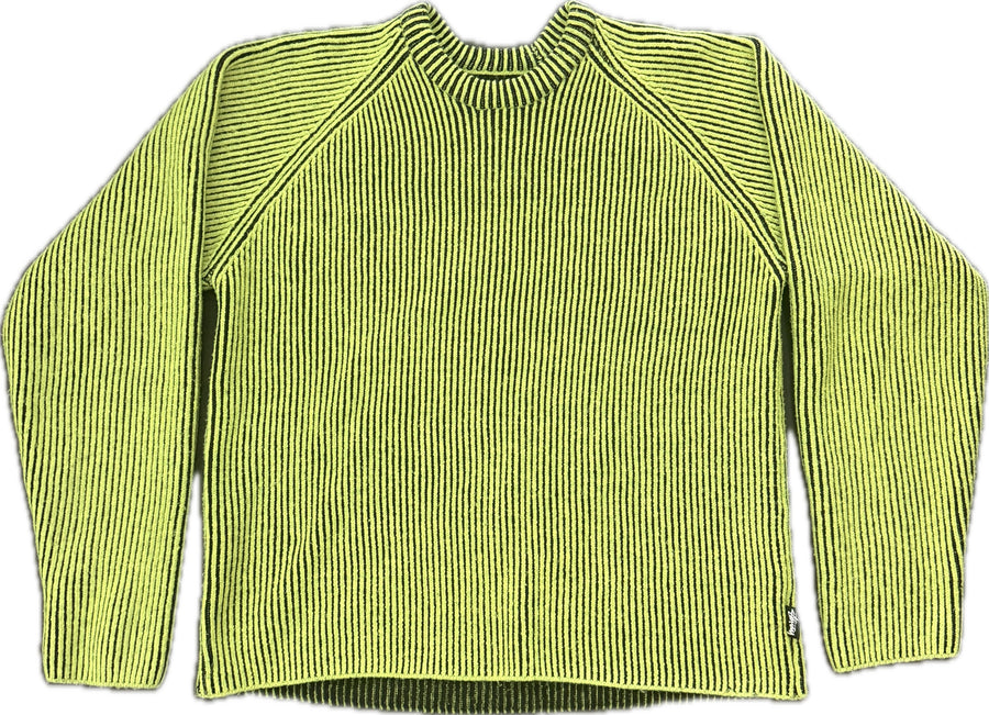 Stussy Contrast Rib Sweater Green (WORN)