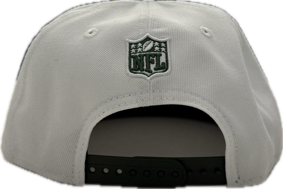 Born X Raised X Packers New Era Snapback Rocker Hat White