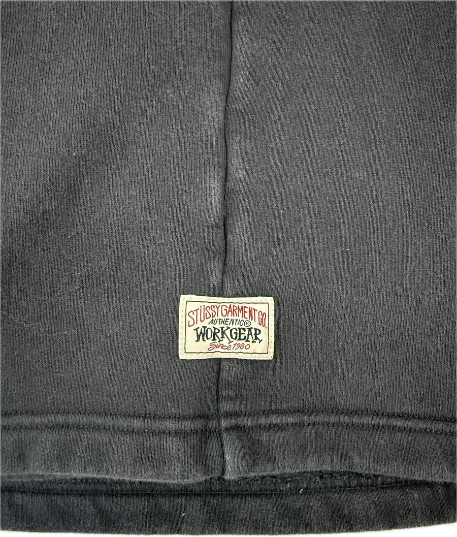 Stussy Open Henley Fleece Black (WORN)