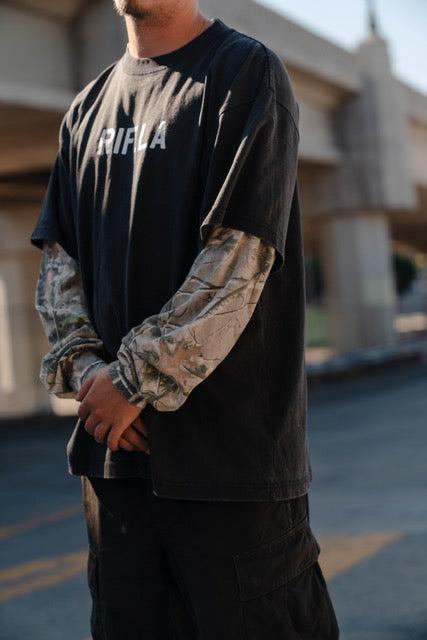 RIF ‘Duck Hunter’ Woodland Camo Longsleeve Tee
