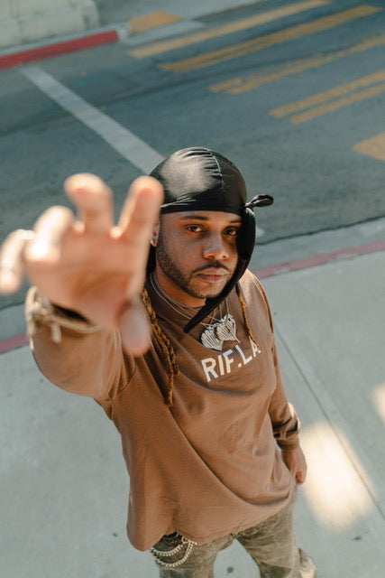 RIF Small Logo Longsleeve Tee Brown