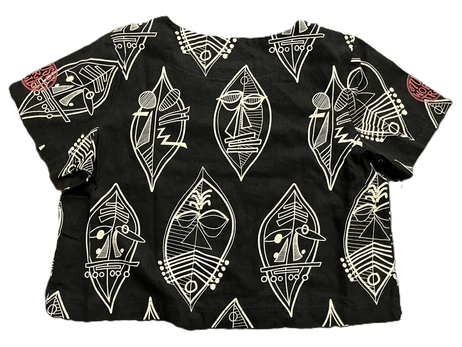 Stussy World Tribe Crop Top Black (WORN)