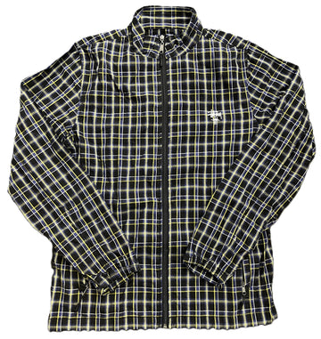 Stussy Vintage Blackout Plaid Jacket Black Yellow