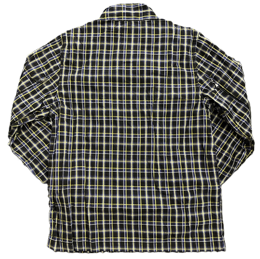 Stussy Vintage Blackout Plaid Jacket Black Yellow