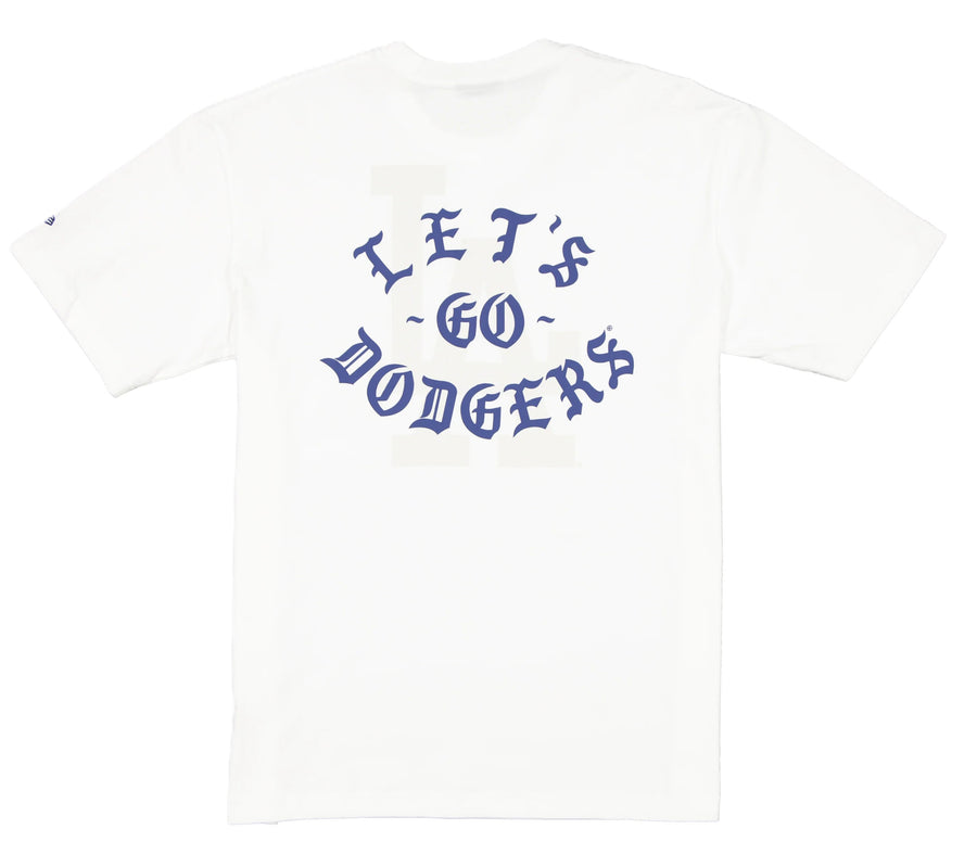 Born X Raised Let's Go Dodgers Rocker Tee White