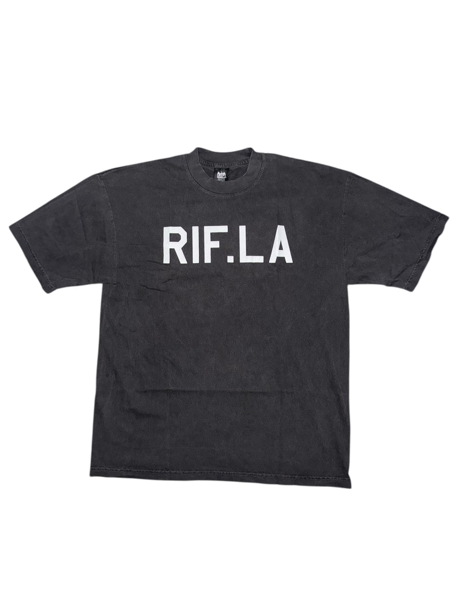 RIF Classic Small Logo Tee Washed Black