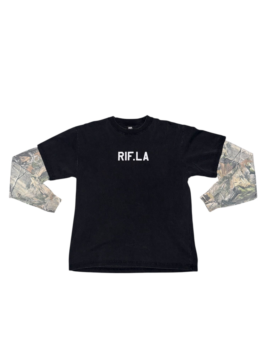 RIF ‘Duck Hunter’ Woodland Camo Longsleeve Tee