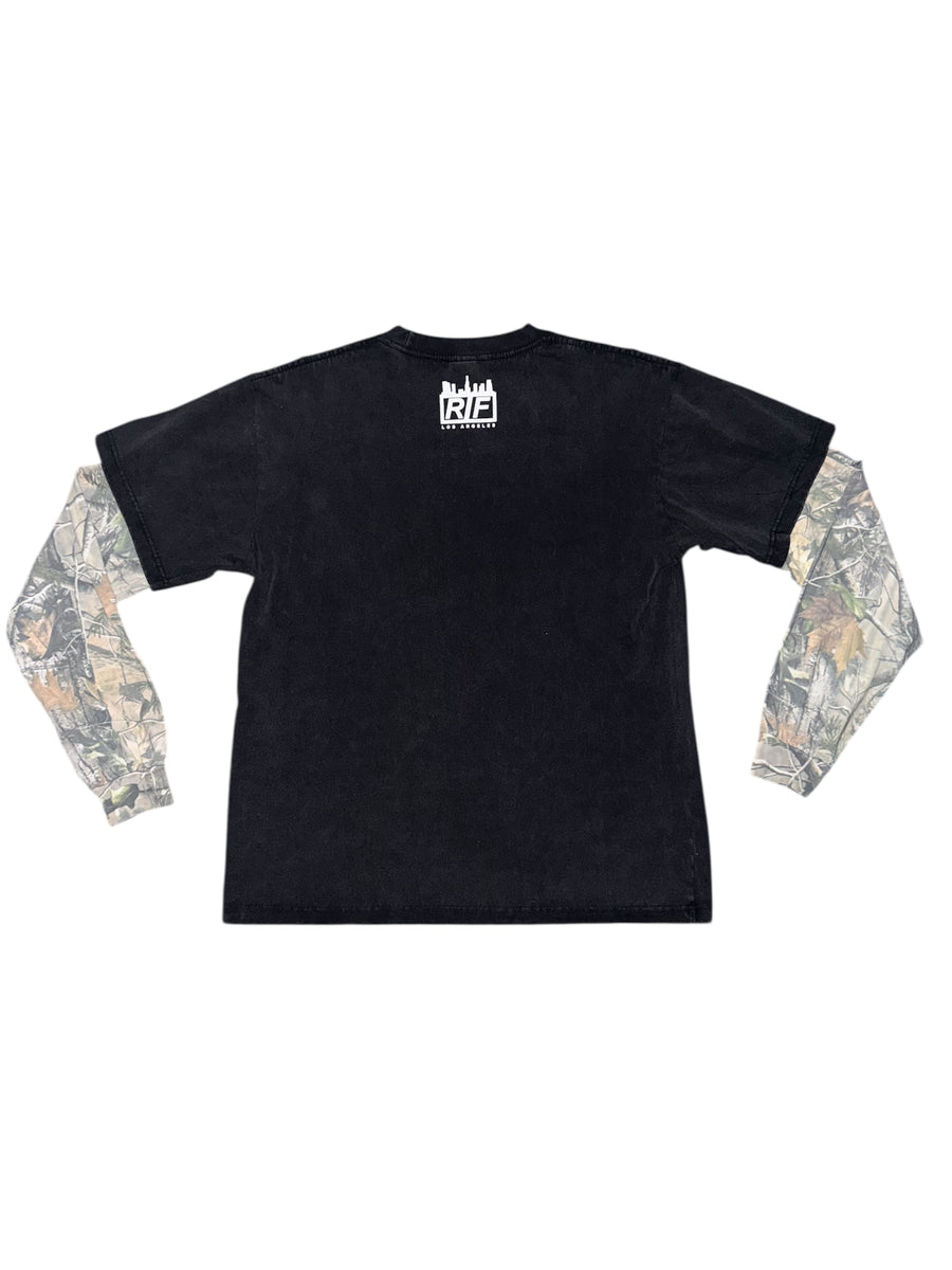 RIF ‘Duck Hunter’ Woodland Camo Longsleeve Tee
