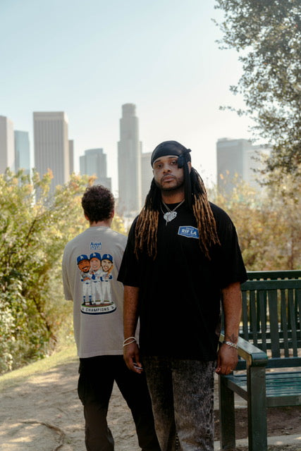 RIF LA '2025 CHAMPS' Bobble Head Tee Grey