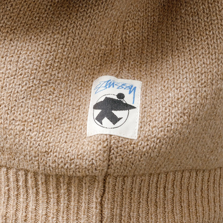 Stussy Zip Up Hooded Sweater Camel