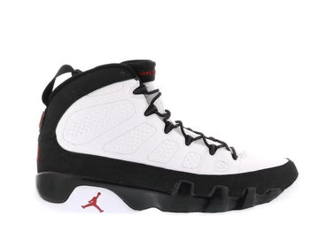 Jordan 9 Retro White Black Red (2010) (WORN)